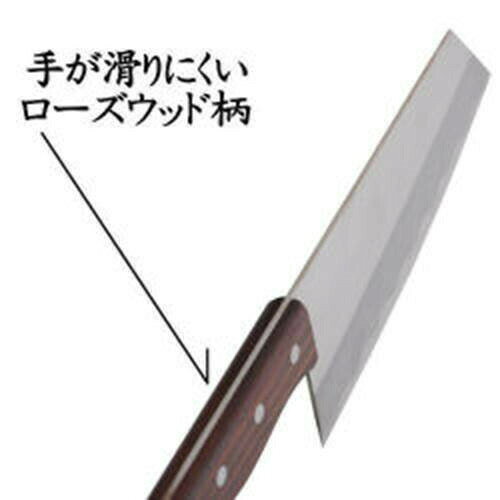 フジックスの清水刃物 一角別作 ローズ柄 文化型 中華包丁 日本製 180mm 555 RC｜アングル2