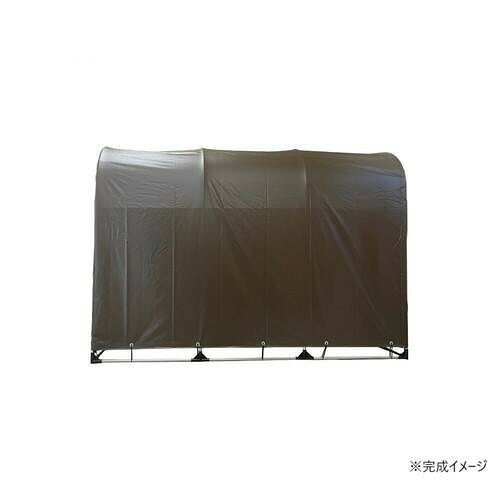 南榮工業 サイクルハウス 3台用(SB) スーパーブラウン 【北海道・沖縄・離島配送不可】 fujix-12435653 フジックス サンプル画像2