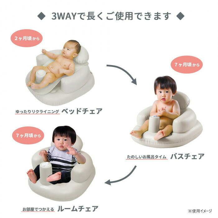 フジックスの3WAYエアーバスチェア 【沖縄配送不可】｜アングル3