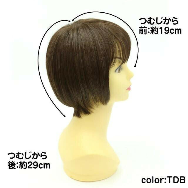 フジックスのプリシラ オールウィッグ ノーブルショートボブ A-691 耐熱 TCK・ショコラブラック｜アングル2
