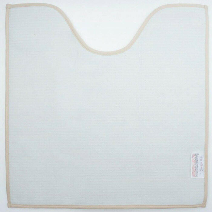 カキウチ ふんわリッチ トイレマット ドット ベージュ 60×60cm 【北海道・沖縄・離...
