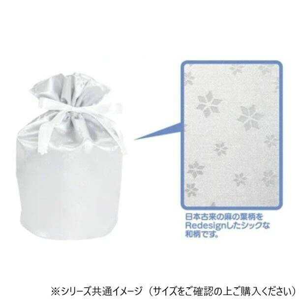 フジックスのペット供養 巾着袋 麻の葉 ホワイト 1.5寸 12入 060886 【北海道・沖縄・離島配送不可】｜アングル2