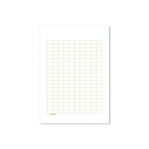 満寿屋の原稿用紙 デラックス紙 B5大判 200字詰め 濃いグリーン罫線 5冊セット No.12