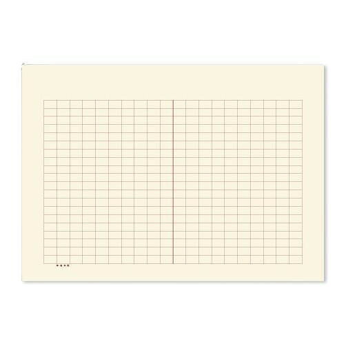 フジックスの満寿屋の原稿用紙 クリーム紙 ほぼB4判 400字詰め セピア罫線 5冊セット No.115 【沖縄配送不可】｜アングル2