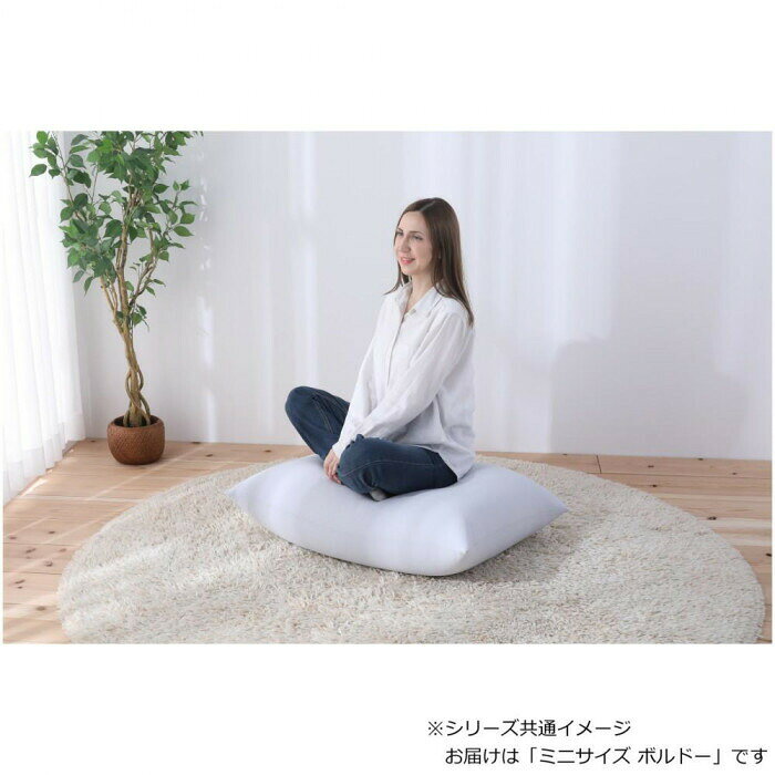 フジックスの日本製 ハッピー ミニ ボルドー ビーズクッション 【北海道・沖縄・離島配送不可】｜アングル2