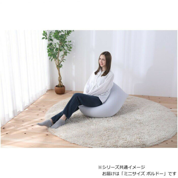 フジックスの日本製 ハッピー ミニ ボルドー ビーズクッション 【北海道・沖縄・離島配送不可】｜アングル3