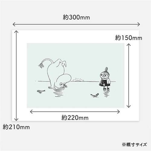 フジックスのMOOMIN ムーミン ポスター 21×30 Moomin And Little My On Ice PTR040015 【沖縄配送不可】｜アングル2