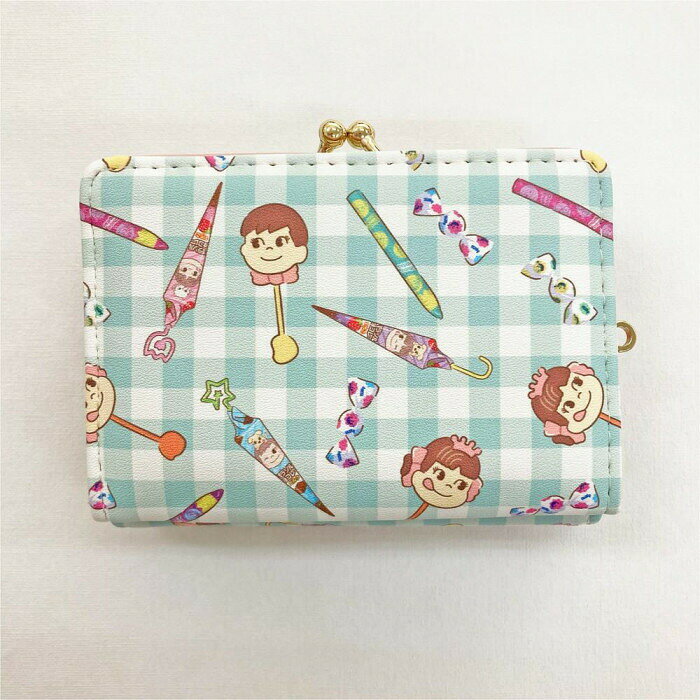 フジックスのペコちゃん&ポコちゃん お菓子柄 口金財布 二つ折り財布 PEK7-2｜アングル2