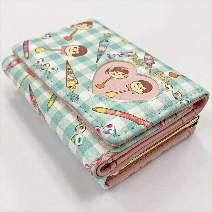 フジックスのペコちゃん&ポコちゃん お菓子柄 口金財布 二つ折り財布 PEK7-2｜アングル3