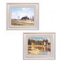 ＜＜ご注意下さい＞＞こちらの商品はメーカーよりお客様へ直接お届けの品になります。 当店での在庫はしておりません。在庫の有無はメーカー在庫のみになりますので、急な欠品や急に廃盤になる可能性がございます。こちらの商品の配送について○北海道・沖縄・離島につきましては、配送不可となりますので予めご了承お願いします。こちらの商品の包装(ラッピング)について○上記の理由(メーカーより直送)により包装はできませんので予めご了承お願いします。こちらの商品の不具合について○お届けしましたこちらの商品に不具合があった場合、商品到着日より1週間以内に当店にご連絡ください。メーカーが直接対応させて頂きます。○お客様がご自身で修理された場合、費用の負担は致しかねますので予めご了承下さい。お部屋で有名な名画を鑑賞していただけます。1736540・花畑1737240・アルジャントーユの橋「光の画家」の別称がある、光と色彩にこだわった画家「クロード・モネ(Claude Monet)」の美しい名画を、本物により近く複製した上質な名画額です。重厚感あるシルバーのフレームが名画を引き立てます。「光の画家」の別称がある、光と色彩にこだわった画家「クロード・モネ(Claude Monet)」の美しい名画を、本物により近く複製した上質な名画額です。重厚感あるシルバーのフレームが名画を引き立てます。サイズ：約477×571×59mm個装サイズ：50×59×7cm重量：3050g個装重量：3500g素材・材質：フレーム:HPS樹脂付属品：壁掛け紐製造国：日本