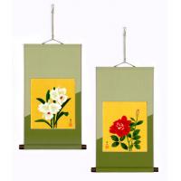 葛谷聖山(くずやせいざん)色紙掛　1231540・バラ 【北海道・沖縄・離島配送不可】