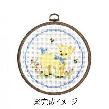 Embroidery - オリムパス ししゅうキット　フープ　子ヤギとコトリ 7407 【北海道・沖縄・離島配送不可】