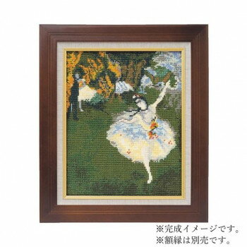 ししゅうキット　876(ベージュ)　アートギャラリー　「舞台の踊り子」ドガ作 【北海道・沖縄・離島配送不可】