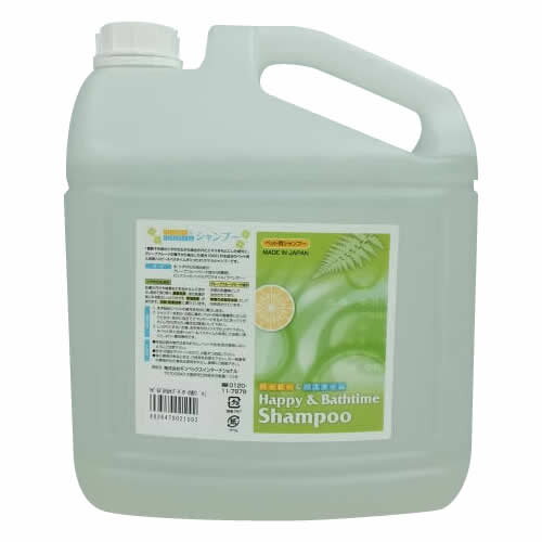 ハッピー＆バスタイム　ペット用シャンプー　4L　 【北海道・沖縄・離島配送不可】