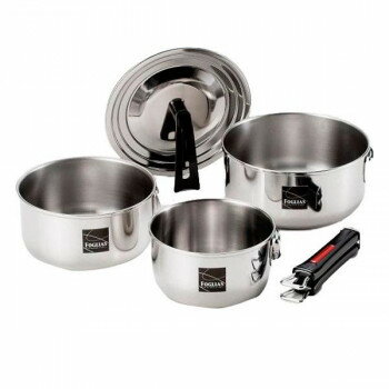 FM-8157 フォリアス　ワンタッチクッカー鍋3点セット 【北海道・沖縄・離島配送不可】