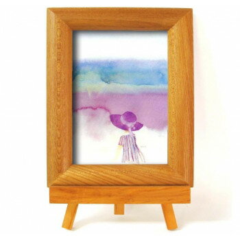 ナチュラルイーゼル付(ちひろ絵はがき一枚入り) 1436140・思い出 【北海道・沖縄・離島配送不可】