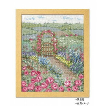 オリムパス　クロスステッチ　ししゅうキット　オノエ・メグミ　7424　バラの花咲くピーターの庭 【北..