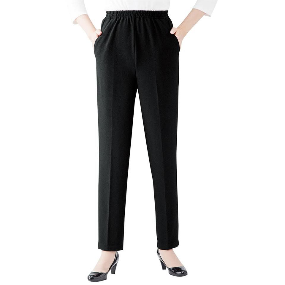 ちりめん素材のハイストレッチパンツ LL 【北海道・沖縄・離島配送不可】