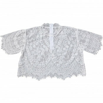 レースのボレロ(ホワイト) 【北海道・沖縄・離島配送不可】