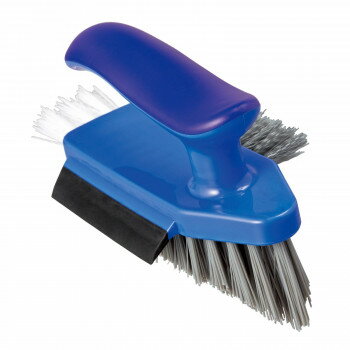 ＜＜ご注意下さい＞＞こちらの商品はメーカーよりお客様へ直接お届けの品になります。 当店での在庫はしておりません。在庫の有無はメーカー在庫のみになりますので、急な欠品や急に廃盤になる可能性がございます。こちらの商品の配送について○北海道・沖縄・離島につきましては、配送不可となりますので予めご了承お願いします。こちらの商品の包装(ラッピング)について○上記の理由(メーカーより直送)により包装はできませんので予めご了承お願いします。こちらの商品の不具合について○お届けしましたこちらの商品に不具合があった場合、商品到着日より1週間以内に当店にご連絡ください。メーカーが直接対応させて頂きます。○お客様がご自身で修理された場合、費用の負担は致しかねますので予めご了承下さい。1つで5役、お風呂の掃除ブラシ。本体ブラシは先端がV字で角の掃除に便利。サイドブラシと小ブラシでそれぞれサッシや溝の掃除に使い分けできる。水切りで鏡や風呂蓋の水滴も取れる。取っ手をバーに掛けて収納。サイズ：約縦16×横8×高さ10cm個装サイズ：16.0×8.0×10.0cm重量：約100g個装重量：100g素材・材質：本体・ブラシ:ポリプロピレン水切り:TPR(熱可塑性エラストマー)仕様：耐熱温度:130度生産国：中国