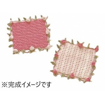 オリムパス エミーグランデ　ロマンティックレースキット　ローズモチーフとリーフのドイリー EG-97 【北海道・沖縄・離島配送不可】