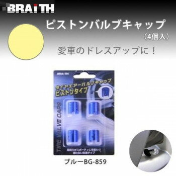 ブレイス　ピストンバルブキャップ(4個入)　ブルーBG-859 【北海道・沖縄・離島配送不可】