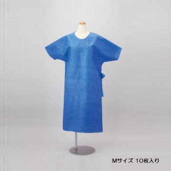 ハクゾウ　ハクゾウマルチ患者衣　M　10枚入　3108101 【北海道・沖縄・離島配送不可】