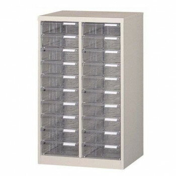 ＜＜ご注意下さい＞＞こちらの商品はメーカーよりお客様へ直接お届けの品になります。 当店での在庫はしておりません。在庫の有無はメーカー在庫のみになりますので、急な欠品や急に廃盤になる可能性がございます。こちらの商品の配送について○北海道・沖縄・離島につきましては、配送不可となりますので予めご了承お願いします。こちらの商品の包装(ラッピング)について○上記の理由(メーカーより直送)により包装はできませんので予めご了承お願いします。こちらの商品の不具合について○お届けしましたこちらの商品に不具合があった場合、商品到着日より1週間以内に当店にご連絡ください。メーカーが直接対応させて頂きます。○お客様がご自身で修理された場合、費用の負担は致しかねますので予めご了承下さい。資料や書類の整理に☆オフィスに映えるシンプルデザインのレターケースです。【耐荷重】全体耐荷重:100kg天板40kg引出:各3kg【お取扱い、設置について】・製品の持ち運び、設置の時は軍手をご使用下さい。・耐力のない床、水平でない床に設置する場合は、木片、ベニヤ板等を使用し、水平を出して設置して下さい。水平が保てない状態で設置すると、製品のゆがみ、扉など可動部の操作不良、施錠の不備など、使用上の支障をきたすことがあります。・収納家具は屋内用です。屋外での使用は故障やサビの原因になります。・直射日光や熱が当たる所、湿気、乾燥の著しい所には設置しないで下さい。変形、変色、サビの原因になります。・乱暴な取り扱いはしないで下さい。破損、故障によりケガをすることがあります。・製品を移動するときは、扉や引き出しは施錠し、錠のない引き出し等はテープで固定して下さい。扉にはさまれたり、引き出しが落下してケガをすることがあります。・製品が前方に傾いていると、扉が開いたり、引き出しが流れ出してくることがあります。【保証期間】●ご購入日から1年:外観、表面仕上(塗装及び樹脂部分の変色、褪色、レザークロスの摩耗)●ご購入日から2年:機構部、可動部(引き出し、スライドの機構、扉の開閉、錠前、昇降機構の故障)●ご購入日から3年:構造体(強度、構造体にかかる破損)※上記の保証期間は一般の会社などにおいて通常の執務状態で正しく使用した場合を想定して定めたもので、24時間、年中無休や、これに準ずる過酷な使われ方をする所での保証期間ではありません。サイズ：【外寸】W539.5×D400×H880mm、【引出内寸/1段あたり】W224×D326×H71mm個装サイズ：55.0×41.0×89.0cm重量：27.7kg個装重量：27800g素材・材質：本体:スチールトレー:PS樹脂樹脂レール:ABS樹脂見出し紙:紙仕様：縦2列深型10段完成品付属品：見出し紙、取扱説明書、保証書生産国：日本