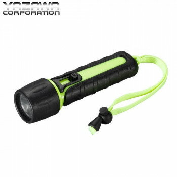 YAZAWA(ヤザワコーポレーション)　LED防水ラバーライト　190lm　グリーン　Y06R03GN 【北海道・沖縄・離島配送不可】