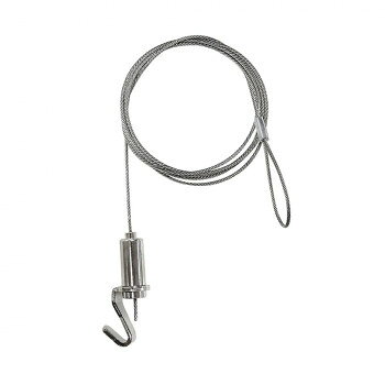 額縁吊金具 ミニワイヤー自在吊 シルバー 100cm 32N05040852