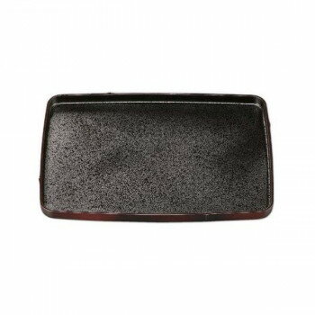 長角竹型盆 すす竹内黒SL(ノンスリップ加工) 50412560 【北海道・沖縄・離島配送不可】