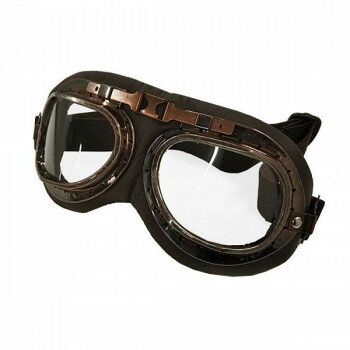 ユニカー工業 ヴィンテージ風ゴーグル 角 ブラウン BHG-02C 【北海道・沖縄・離島配送不可】