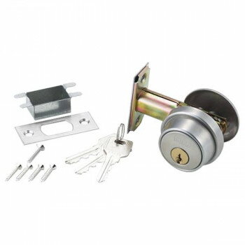 G-168 シリンダー本締錠 60mm ステンレス 3本キー 00071168-001 【北海道・沖縄・離島配送不可】