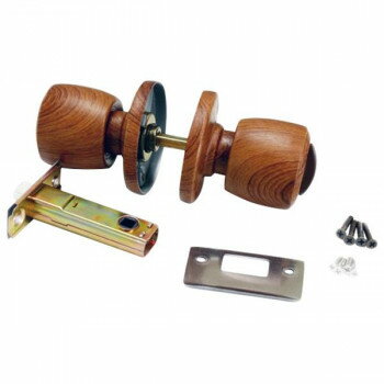 室内用取替錠前 トイレ用内鍵付(施錠表示付き)チューブラ握り玉 木目ライト 00776656-001 【北海道・沖縄・離島配送不可】