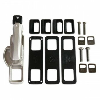 144KL-SL 鍵付取替クレセント錠 L用 シルバー 00776868-001 【北海道・沖縄・離島配送不可】