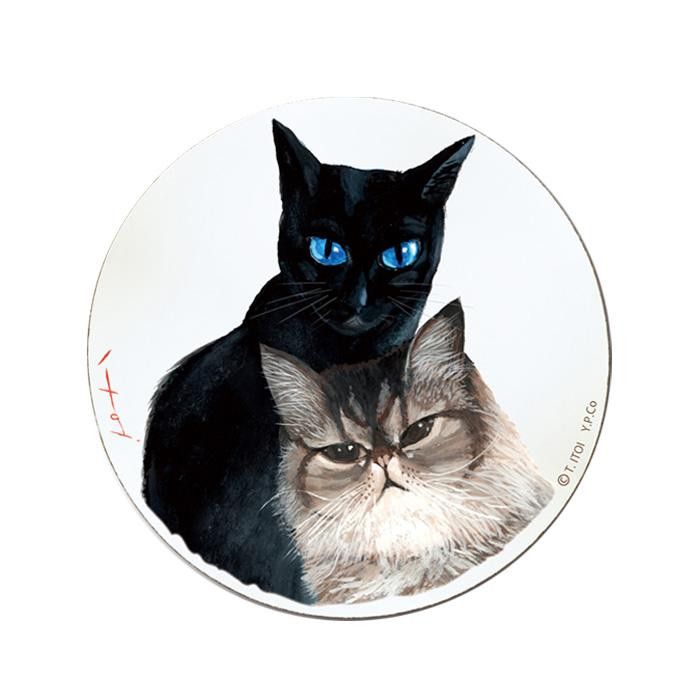 ユーパワー 糸井 忠晴 木製ラウンドアート ブルーアイズ(Lサイズ) IT-01516 【北海道・沖縄・離島配送不可】