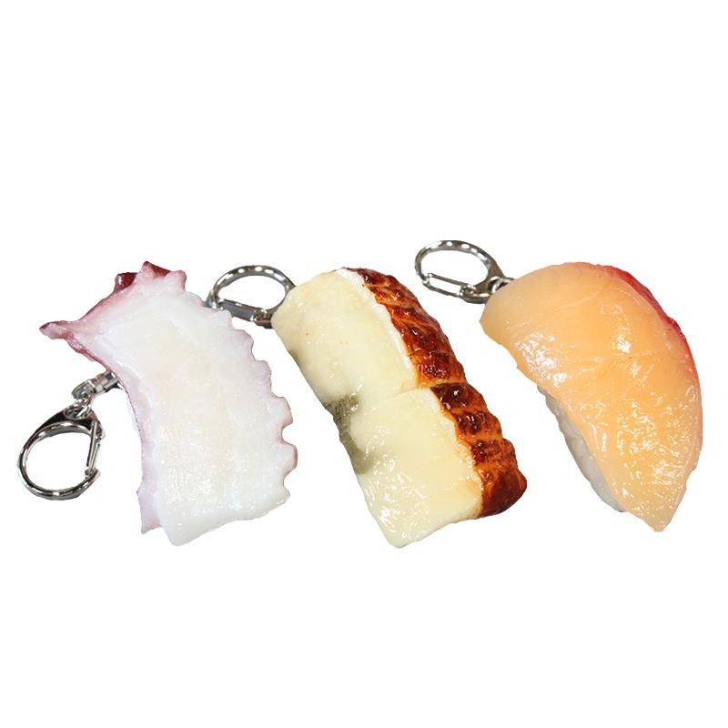 日本職人が作る 食品サンプル 寿司キーホルダー たこ うなぎ はまち IP-811 【北海道・沖縄・離島配送不可】