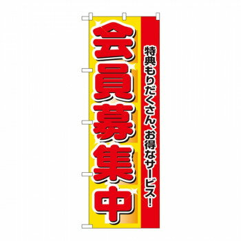 促銷販賣品 - Nのぼり 2838 会員募集中 【北海道・沖縄・離島配送不可】