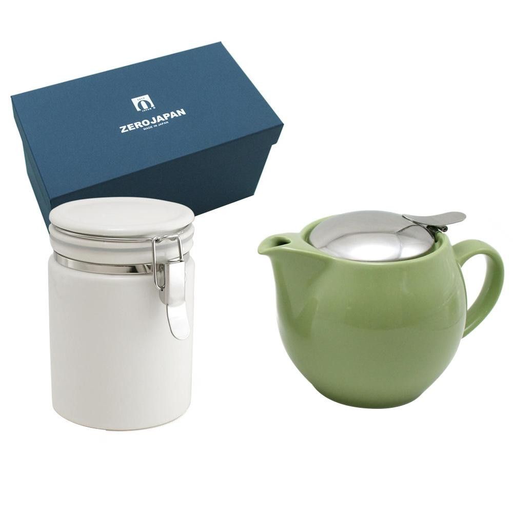 ZERO JAPAN ユニバーサルティーポット3人用+ティーキャニスター ZG-005 AR・アーティチョーク 【北海道・沖縄・離島配送不可】