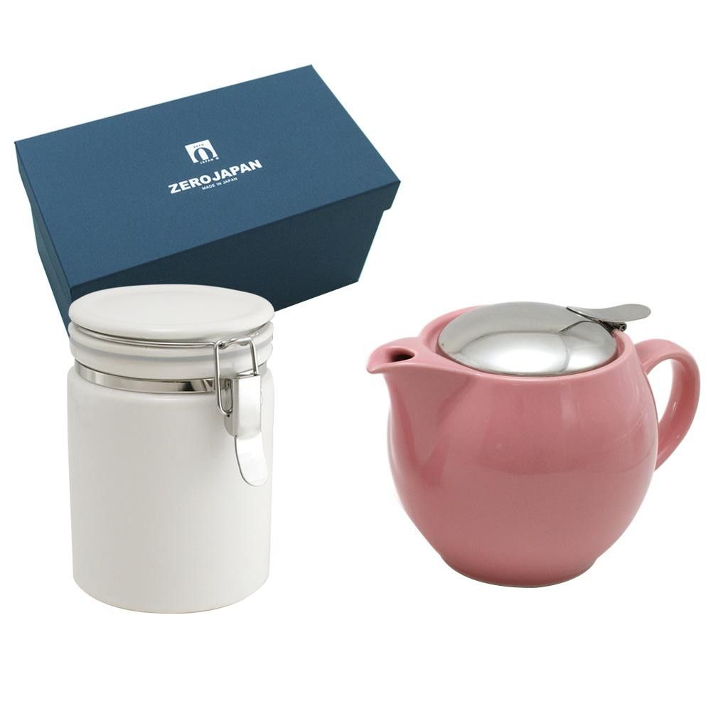 ZERO JAPAN ユニバーサルティーポット3人用+ティーキャニスター ZG-005 ROS・ローズ 【北海道・沖縄・..