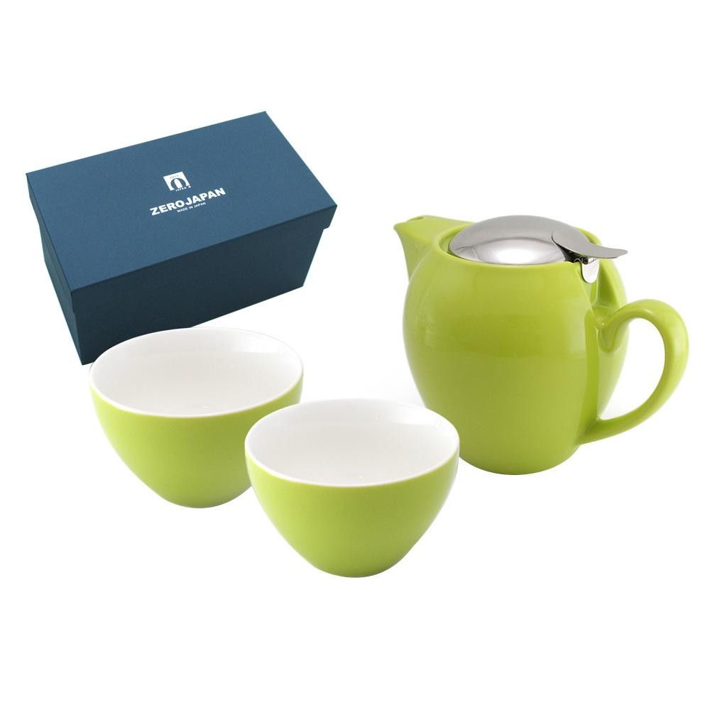 ZERO JAPAN ユニバーサルティーポット4人用+ティーカップワイド×2 ZG-003 SEN・煎茶 【北海道・沖縄・離島配送不可】