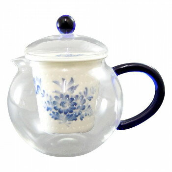 有田焼 セランドグラス おしゃれポット 500cc 青華 FC-550B 【北海道・沖縄・離島配送不可】