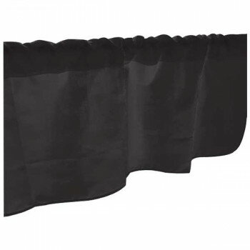 カフェカーテン モノトーン 黒 1000×450mm 41795 【北海道・沖縄・離島配送不可】