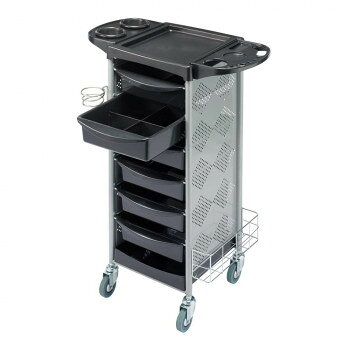 サロン向け 収納ワゴン C-316 ブラック 13160 【北海道・沖縄・離島配送不可】