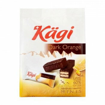 Kagi(カーギ)　チョコウエハース　ミニダークオレンジバッグ　125g×12袋 【北海道・沖縄・離島配送不可】