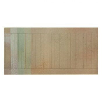 練習用の写経用紙です。※モニターの設定などにより、実際の商品と色味や素材の見え方が異なる場合がございます。あらかじめご了承ください。サイズ：280×454mm個装サイズ：29×47×5cm重量：個装重量：3600g仕様：新鳥の子紙手本付金罫:18mm幅:24行生産国：日本