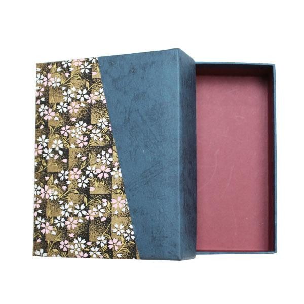 Notebooks, Paper Products - 友禅紙箱　ハガキ箱　黒 NO1-2 【北海道・沖縄・離島配送不可】