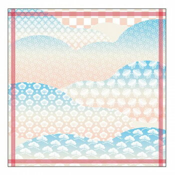 N風呂敷　正月　和柄　W900×H900mm　40218 【北海道・沖縄・離島配送不可】