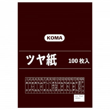 ツヤ紙 100枚入 チョコ TY-20 1セット 【北海道・沖縄・離島配送不可】