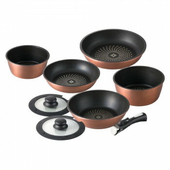 ククナ ダイヤモンドコート着脱鍋8点セット KKN-DC8TN 2142-038 【北海道・沖縄・離島配送不可】